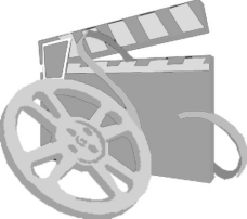 clipart of a movie reel