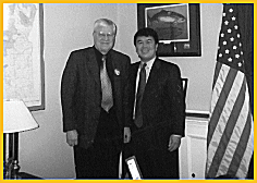 BIAOR President Bill Olson and Congrssman David Wu